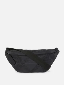 Taschen Und Portemonnaies|Primark Bauchtasche Mit Rautenmuster Schwarz