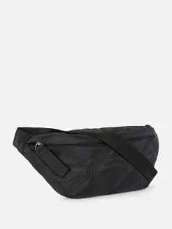 Taschen Und Portemonnaies|Primark Bauchtasche Mit Rautenmuster Schwarz