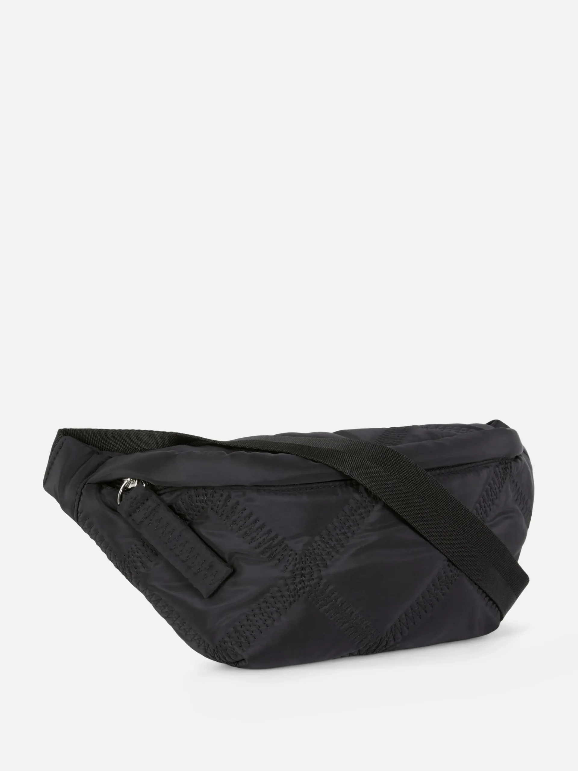 Taschen Und Portemonnaies|Primark Bauchtasche Mit Rautenmuster Schwarz