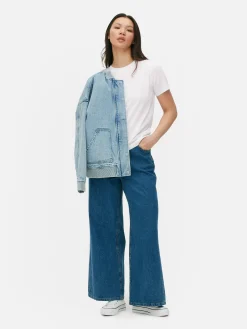 Tops Und T-Shirts|Primark Baumwoll-T-Shirt Weiß