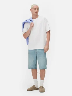 Tops Und T-Shirts|Primark Baumwoll-T-Shirt In Lässiger Passform Weiß