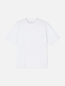 Tops Und T-Shirts|Primark Baumwoll-T-Shirt In Lässiger Passform Weiß