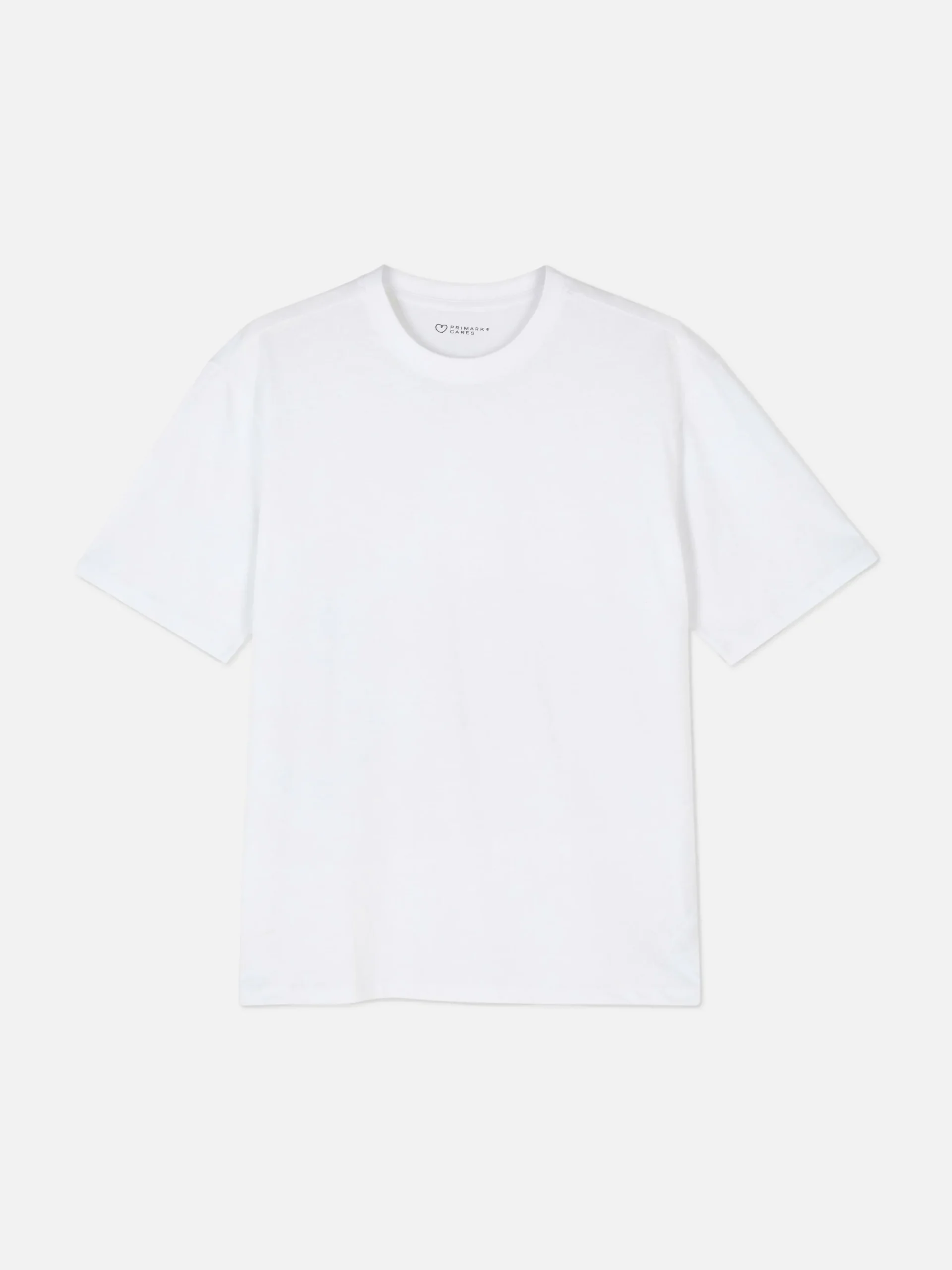 Tops Und T-Shirts|Primark Baumwoll-T-Shirt In Lässiger Passform Weiß