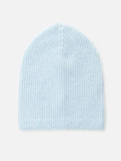 Mützen, Handschuhe Und Schals|Primark Beanie Aus Rippstrick Blau