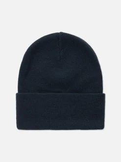 Mützen, Handschuhe Und Schals|Primark Beanie Mit Breitem Umschlag Marineblau