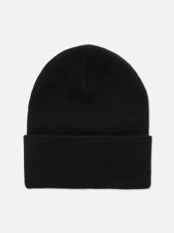 Mützen, Handschuhe Und Schals|Primark Beanie Mit Breitem Umschlag Schwarz