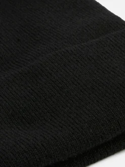 Mützen, Handschuhe Und Schals|Primark Beanie Mit Breitem Umschlag Schwarz