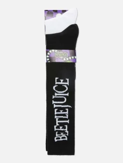 Beetlejuice|Halloween Alle|Primark „Beetlejuice“ Crew-Socken, 2er-Pack Violett