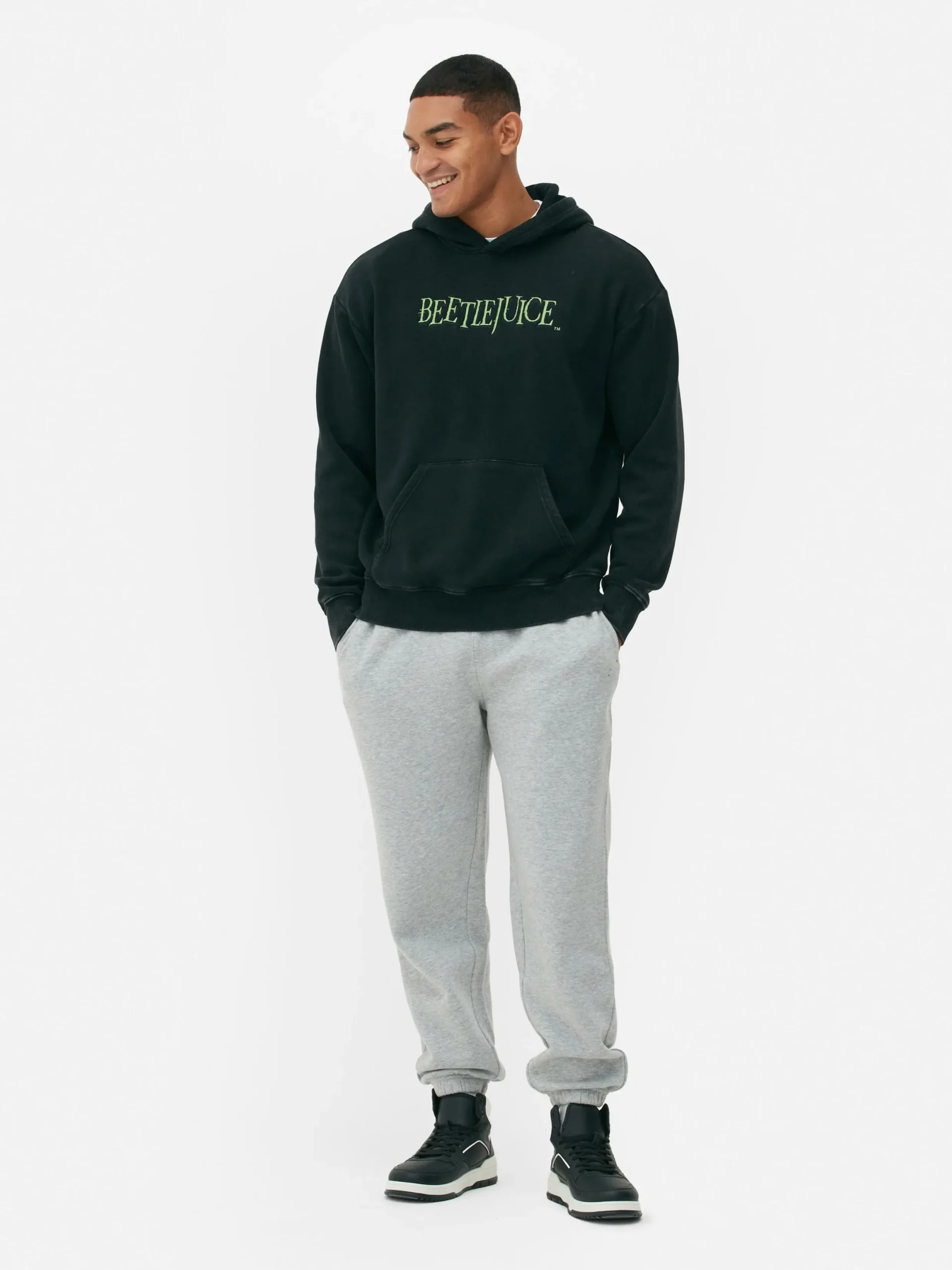 Beetlejuice|Halloween Alle|Primark „Beetlejuice“ Hoodie Mit Grafik Anthrazitfarben