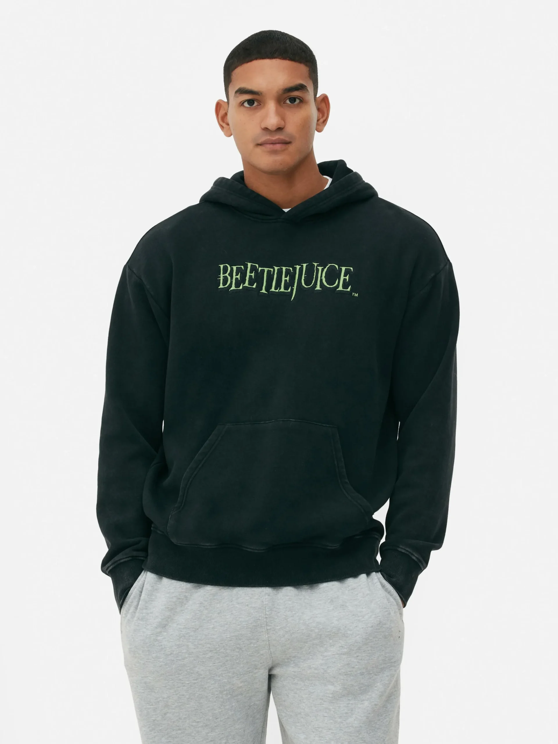 Beetlejuice|Halloween Alle|Primark „Beetlejuice“ Hoodie Mit Grafik Anthrazitfarben