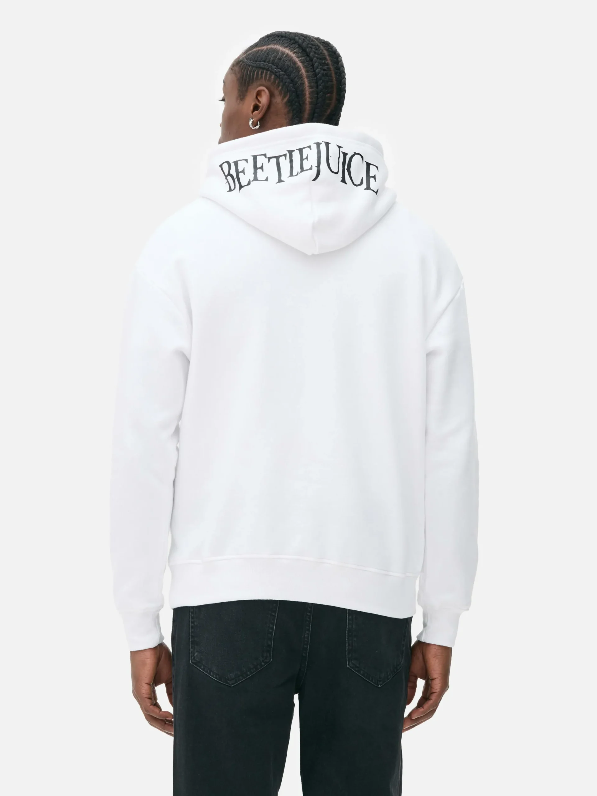 Beetlejuice|Halloween Alle|Primark „Beetlejuice“ Hoodie Mit Grafik Weiß