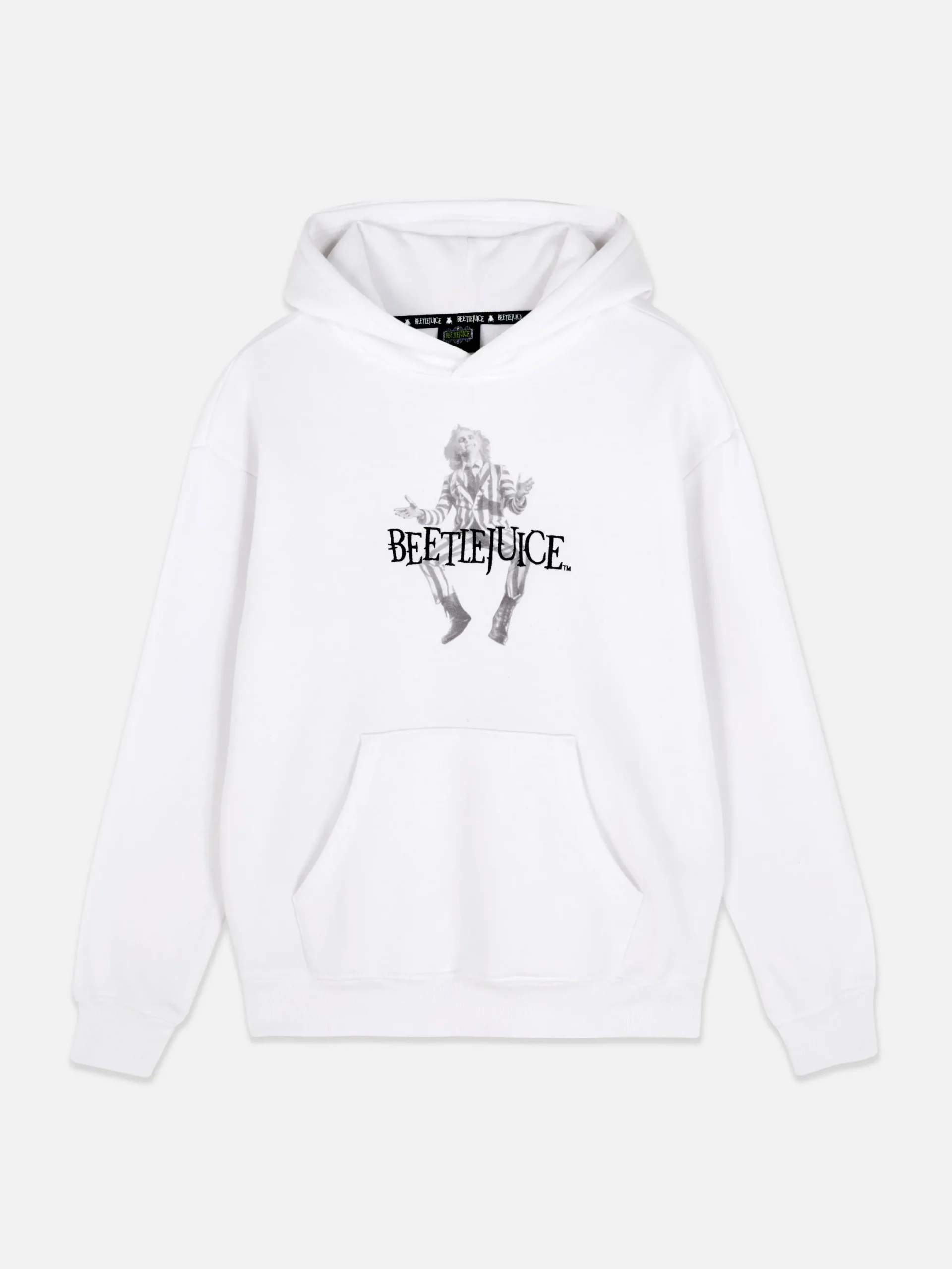 Beetlejuice|Halloween Alle|Primark „Beetlejuice“ Hoodie Mit Grafik Weiß