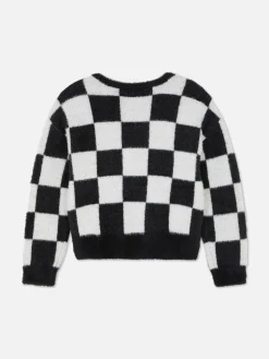 Beetlejuice|Halloween Alle|Primark „Beetlejuice“ Pullover Mit Karomuster Schwarz/Weiß