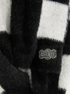 Beetlejuice|Halloween Alle|Primark „Beetlejuice“ Pullover Mit Karomuster Schwarz/Weiß