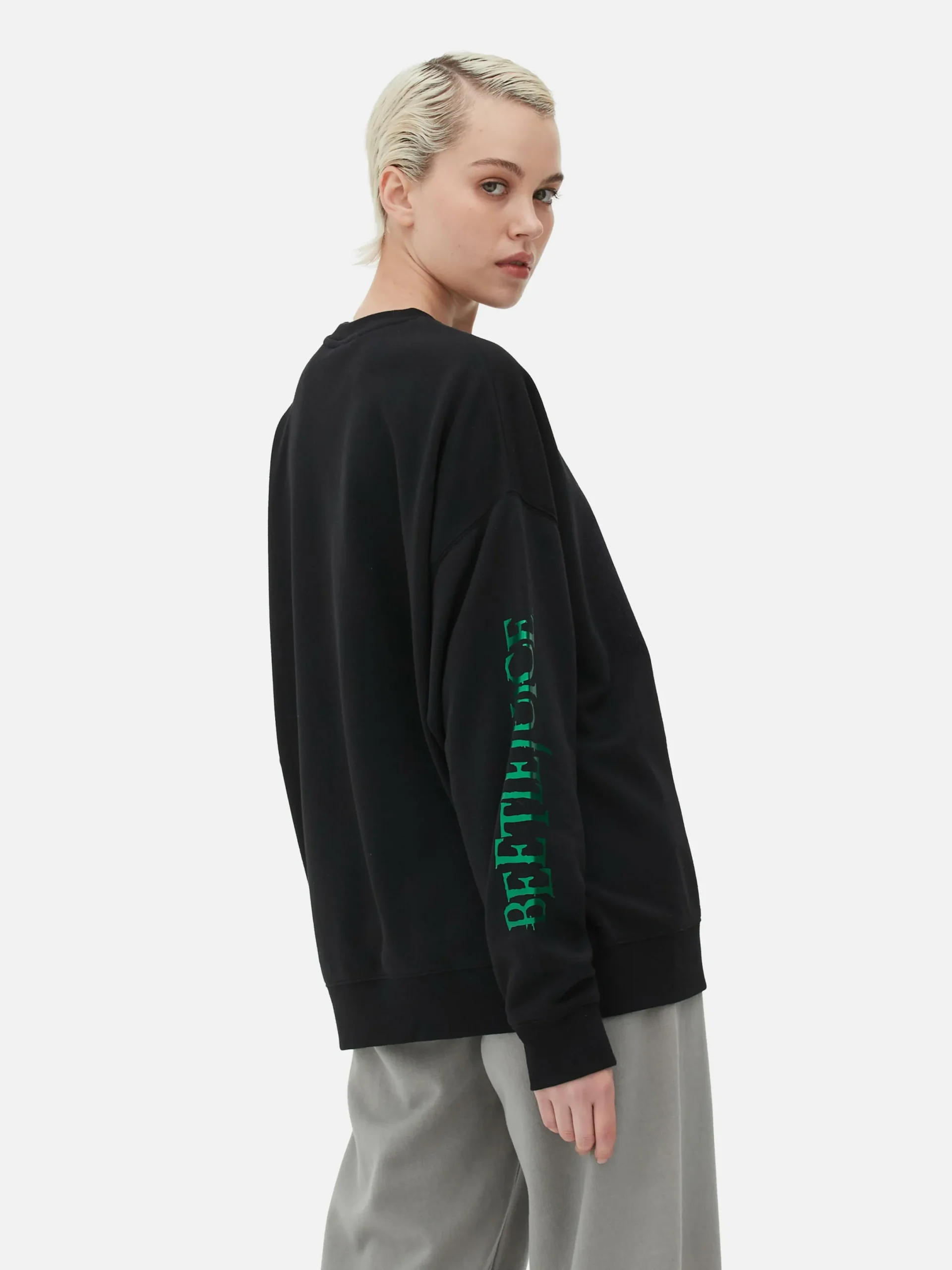 Beetlejuice|Halloween Alle|Primark „Beetlejuice“ Sweatshirt Schwarz