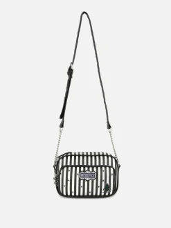 Beetlejuice|Halloween-Accessoires|Primark „Beetlejuice“ Umhängetasche Schwarz/Weiß