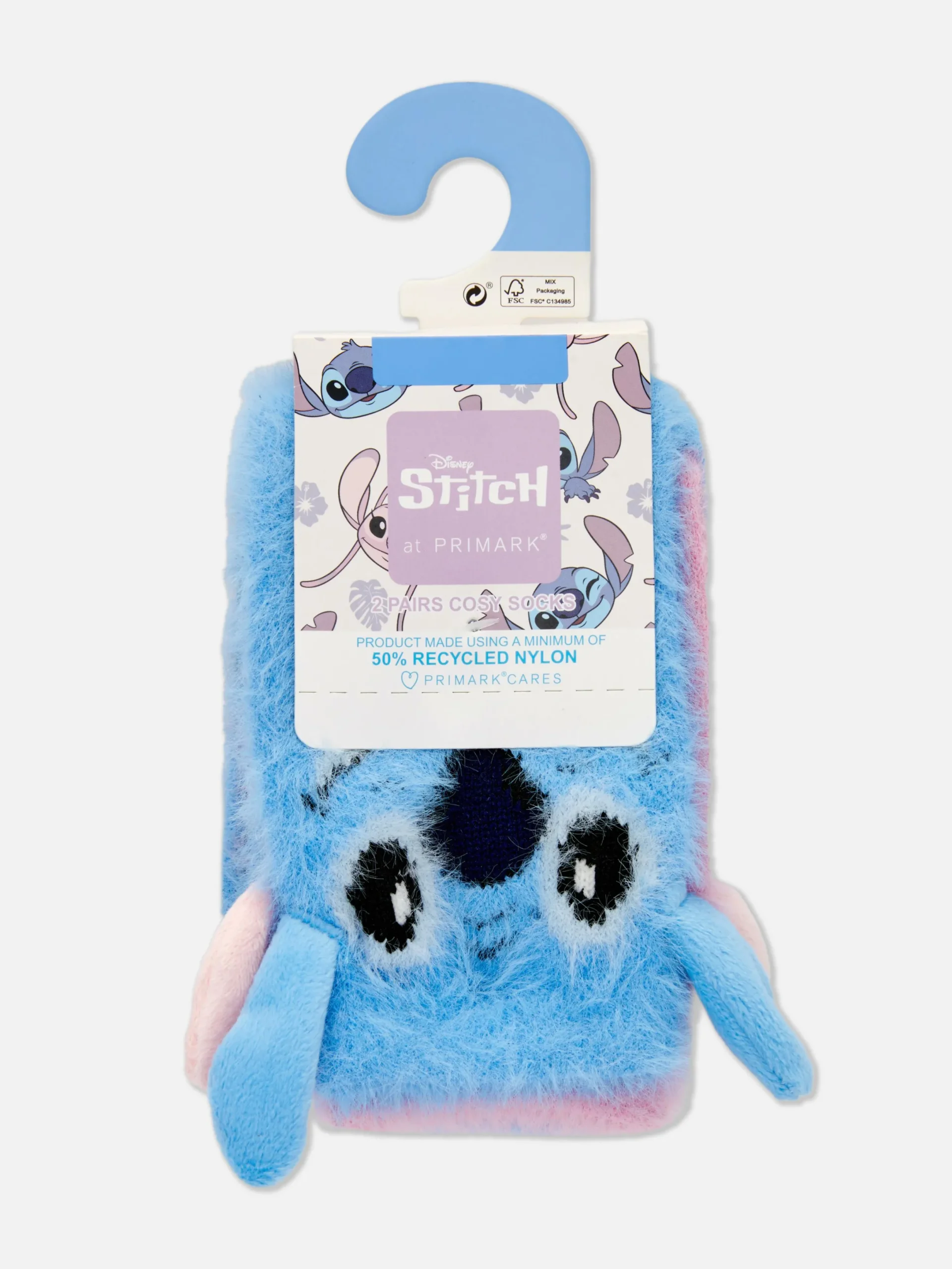 Socken Und Strumpfhosen|Primark Bequeme „Disney Stitch & Engel“ Socken, 2er-Pack Blau