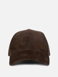 Mützen, Handschuhe Und Schals|Primark Bestickte Basecap Aus Cord Schokoladenbraun