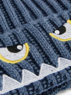 Mützen, Handschuhe Und Schals|Primark Bestickte Strickbeanie Blau