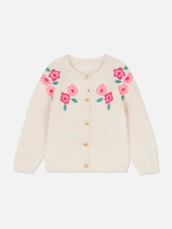 Pullover Und Cardigans|Primark Bestickter Cardigan Mit Blumenmuster Ecrufarben