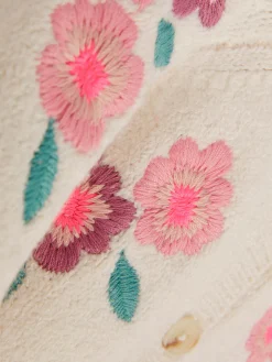 Pullover Und Cardigans|Primark Bestickter Cardigan Mit Blumenmuster Ecrufarben