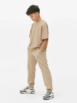 Tops Und T-Shirts|Primark Besticktes, Kurzärmeliges T-Shirt (Teeny Boys) Steinfarben