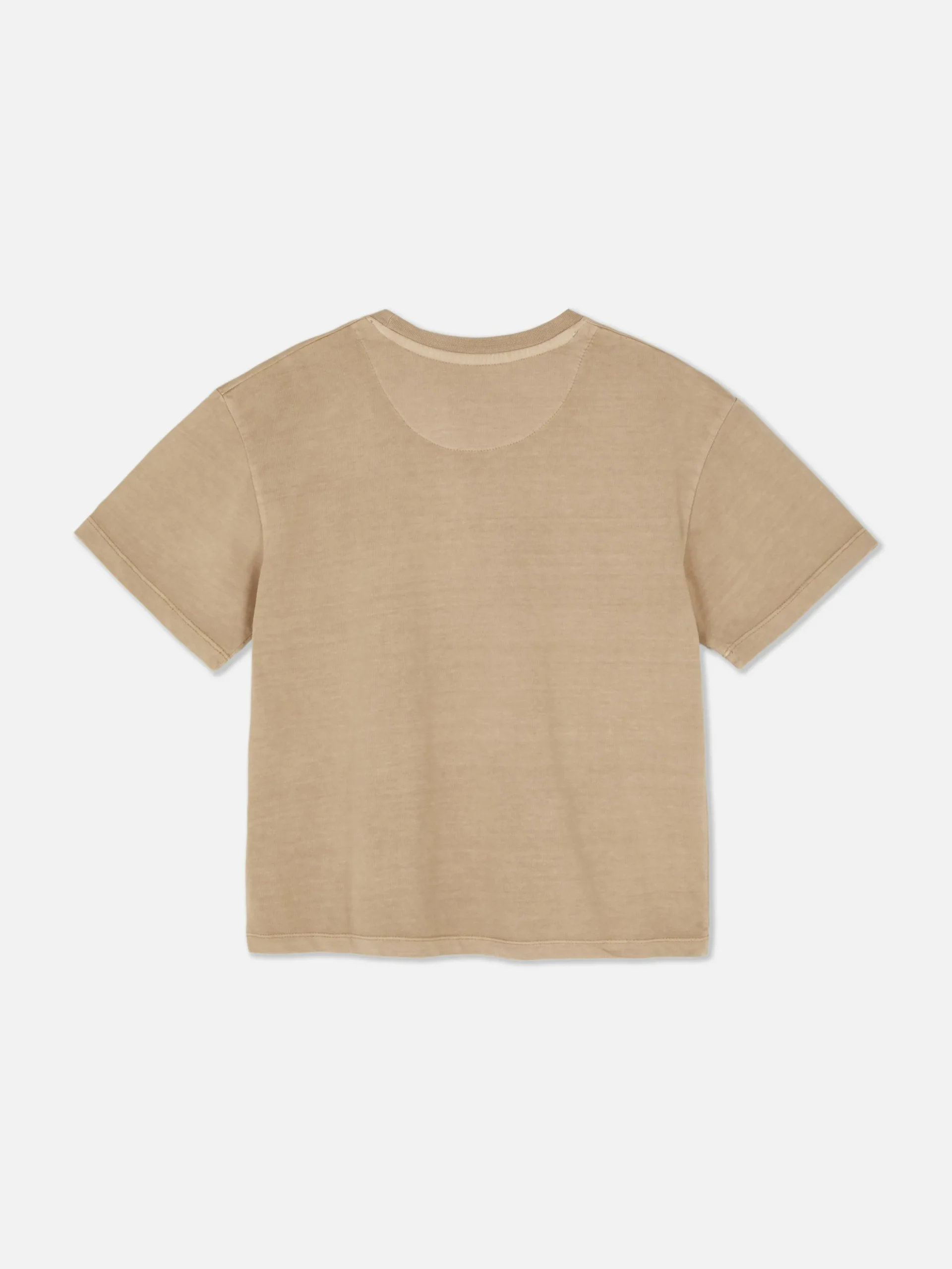 Tops Und T-Shirts|Primark Besticktes, Kurzärmeliges T-Shirt (Teeny Boys) Steinfarben