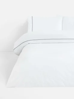 Bettwäsche Und Sets|Primark Bettwäsche Mit Kontrastpaspelierung Für Doppelbetten Weiß