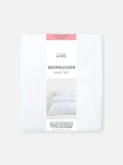 Bettwäsche Und Sets|Primark Bettwäscheset Aus Seersucker, Doppelbett Weiß