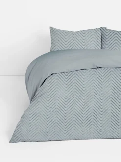 Bettwäsche Und Sets|Primark Bettwäscheset Mit Chevron-Muster, Super-Kingsize Anthrazitfarben