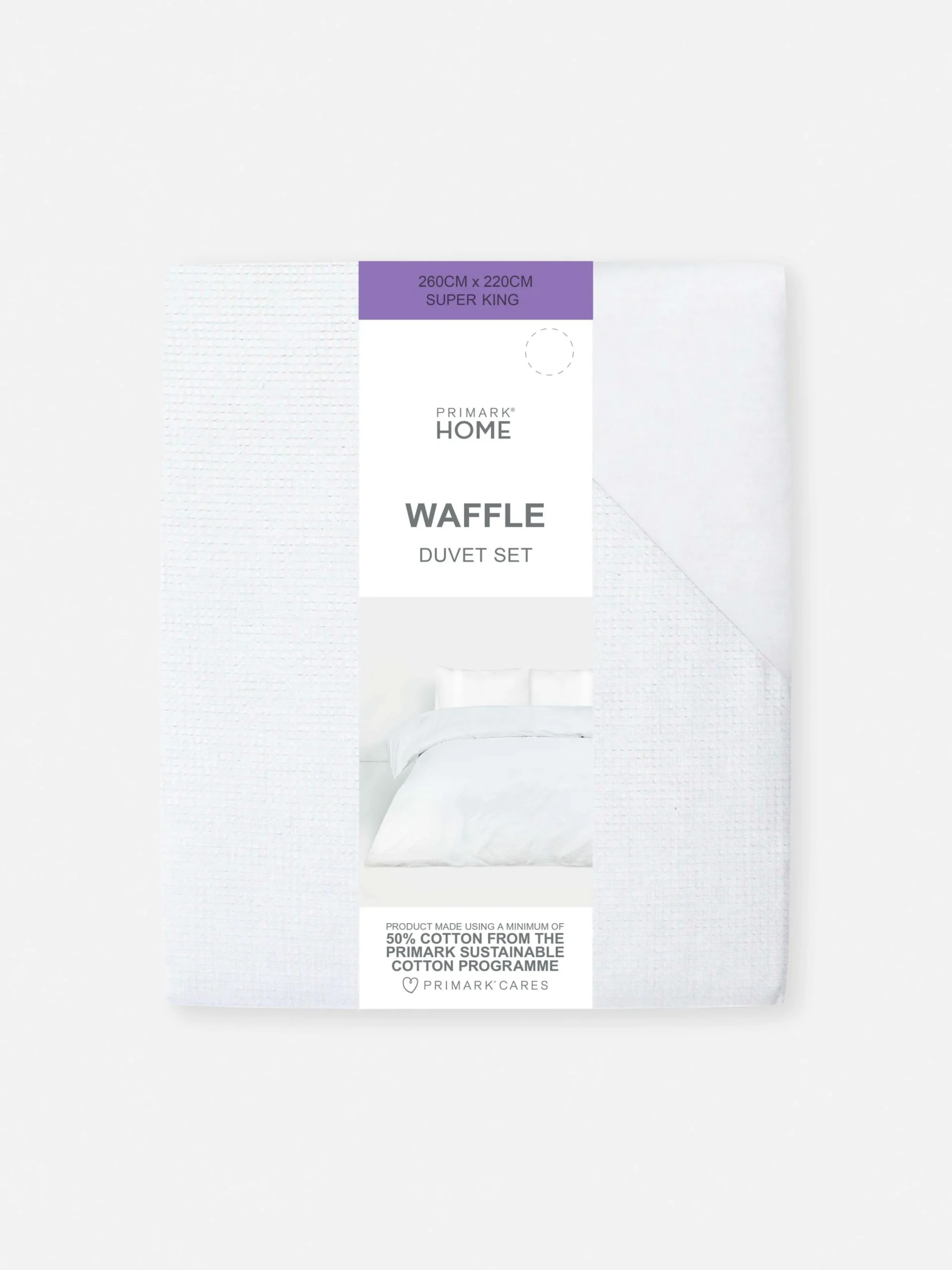 Bettwäsche Und Sets|Primark Bettwäscheset Mit Waffelstruktur, Super-Kingsize Weiß