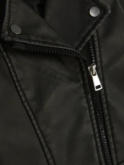 Jacken Und Mäntel|Primark Bikerjacke Aus Kunstleder Schwarz
