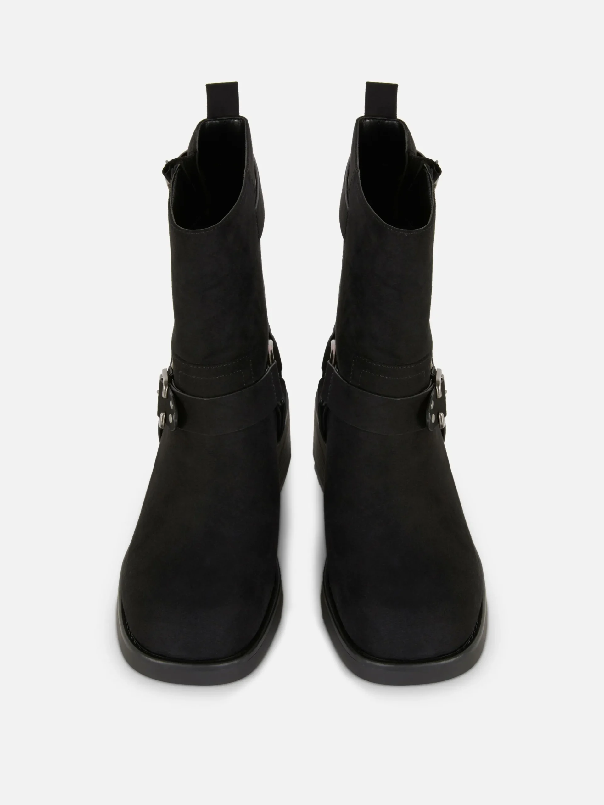 Stiefel|Primark Bikerstiefel In Wildleder-Optik Schwarz