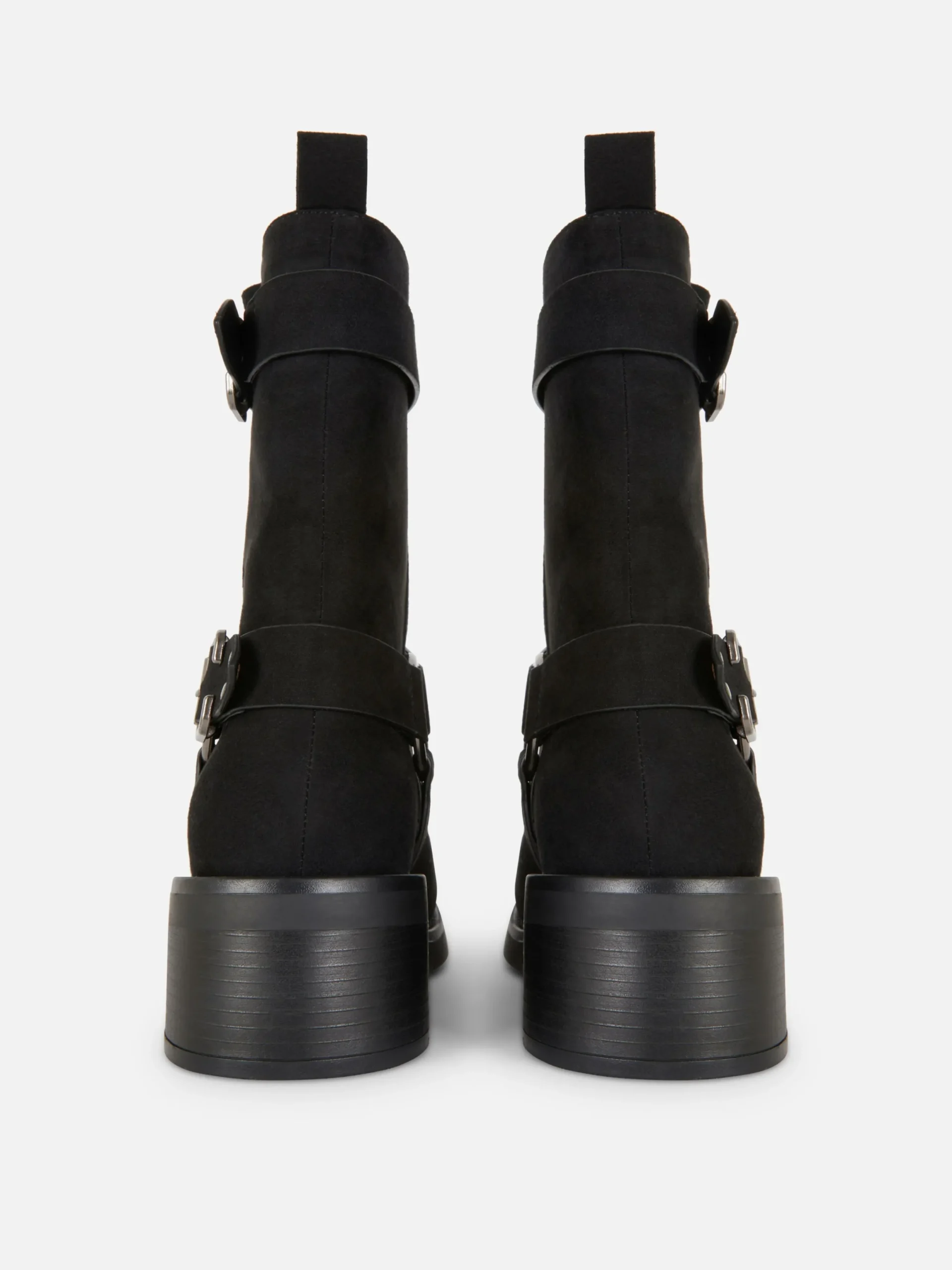 Stiefel|Primark Bikerstiefel In Wildleder-Optik Schwarz