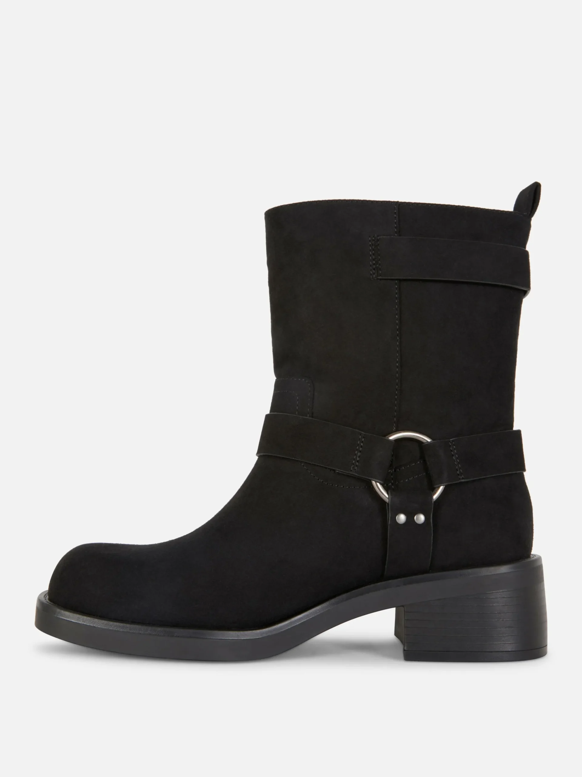 Stiefel|Primark Bikerstiefel In Wildleder-Optik Schwarz