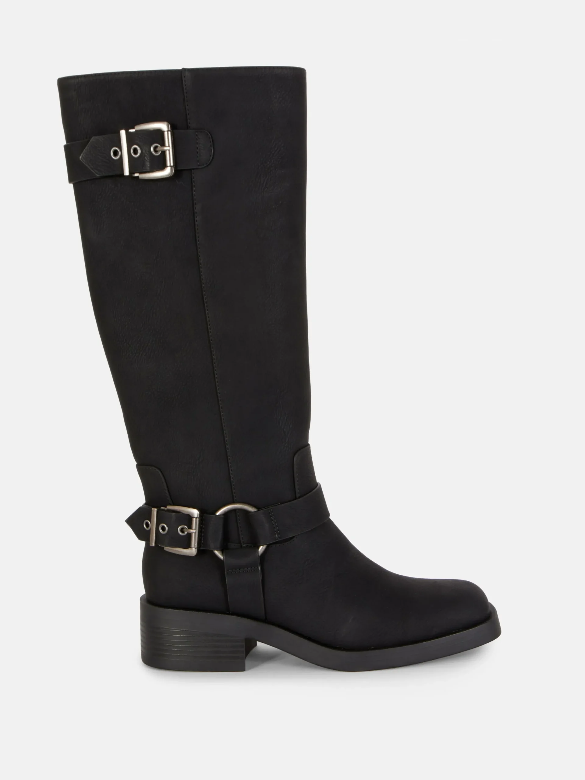 Stiefel|Primark Bikerstiefel Mit Eckiger Zehenpartie Schwarz