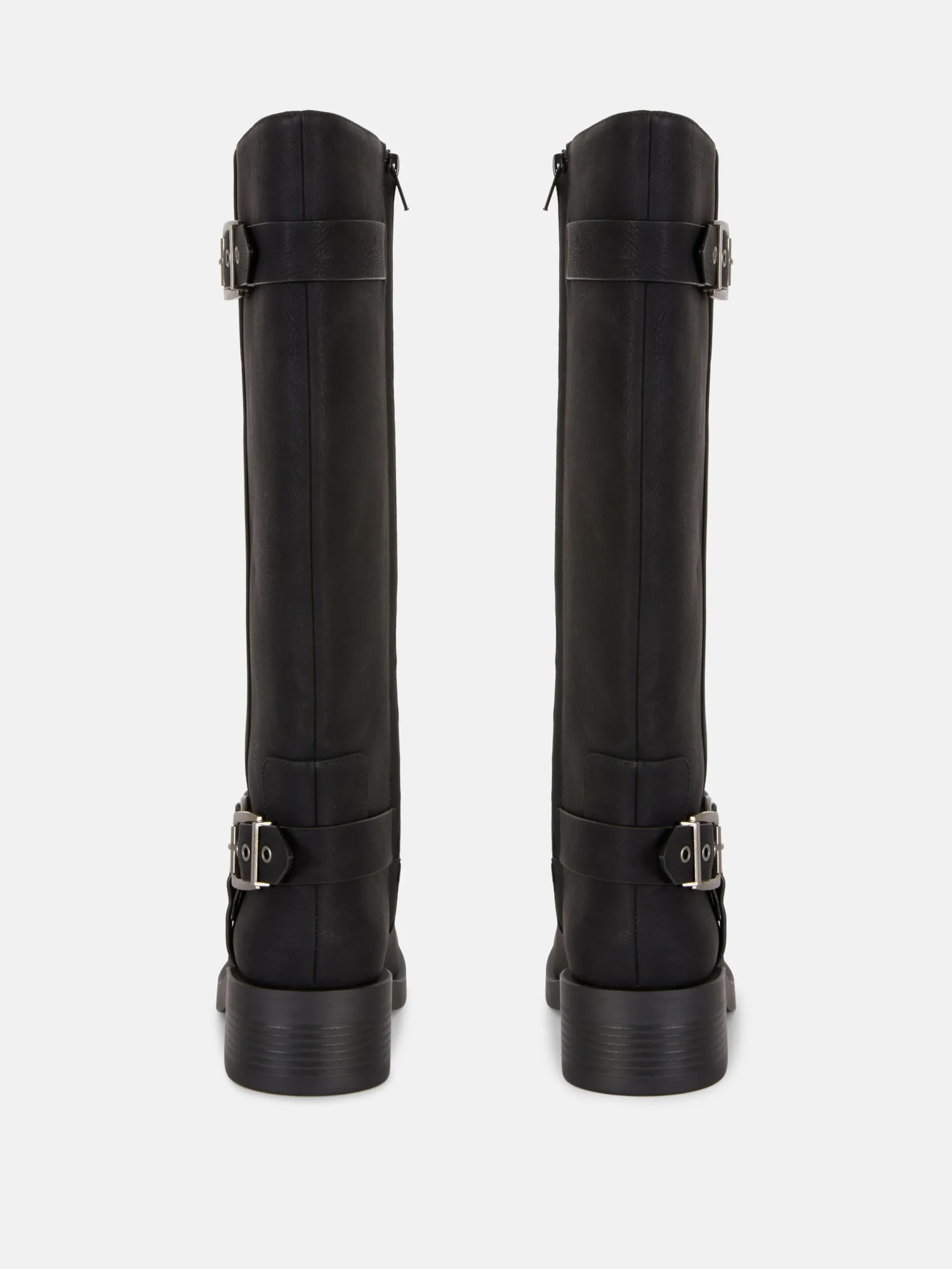 Stiefel|Primark Bikerstiefel Mit Eckiger Zehenpartie Schwarz