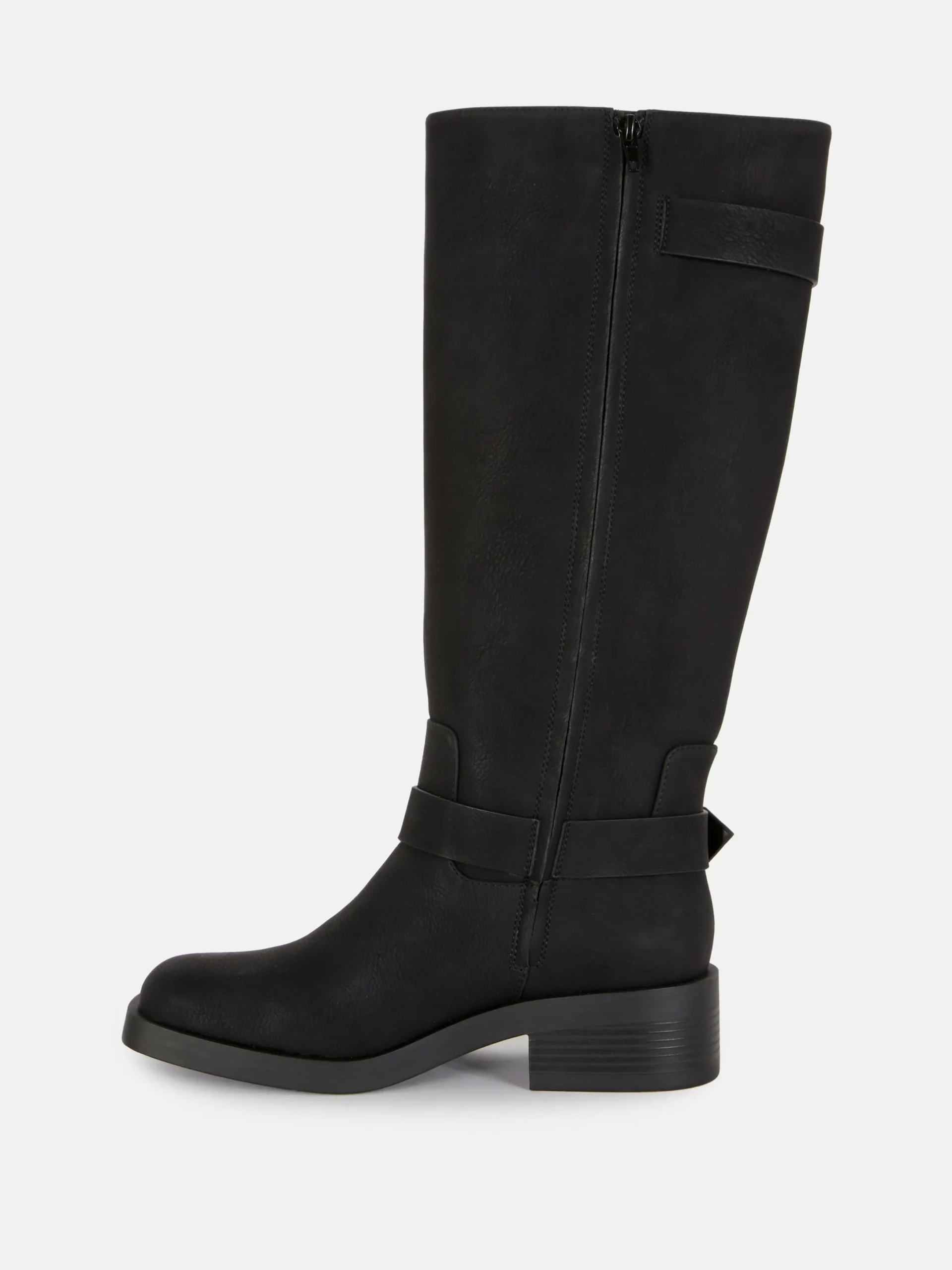 Stiefel|Primark Bikerstiefel Mit Eckiger Zehenpartie Schwarz
