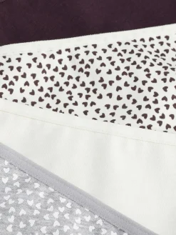 Slips|Primark Bikinislips Für Den Alltag, 4er-Pack Pflaumenblau