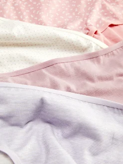 Slips|Primark Bikini-Slips Mit Verschiedenen Prints, 4er-Pack Hellrosa