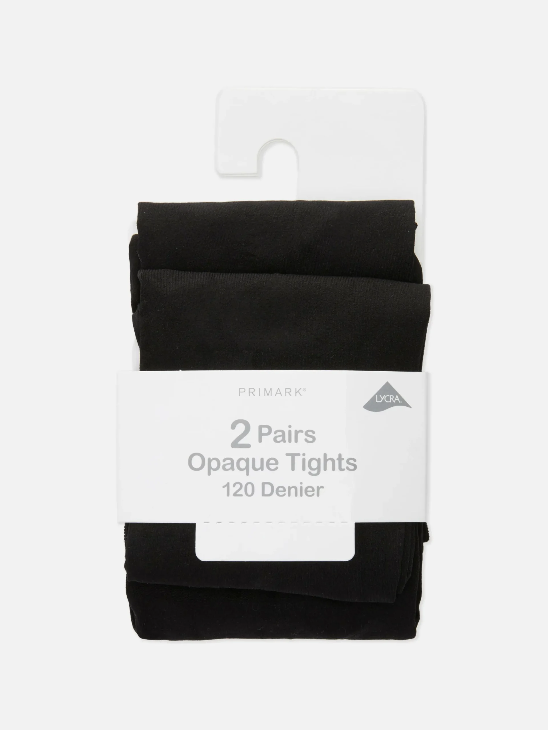 Socken Und Strumpfhosen|Primark Blickdichte Strumpfhose, 120 Den, 2er-Pack Schwarz