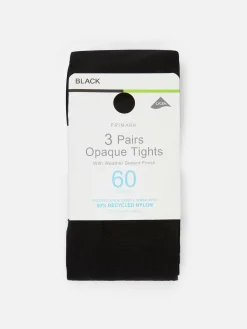 Strumpfhosen|Primark Blickdichte Strumpfhose, 60 Den, 3er-Pack Schwarz