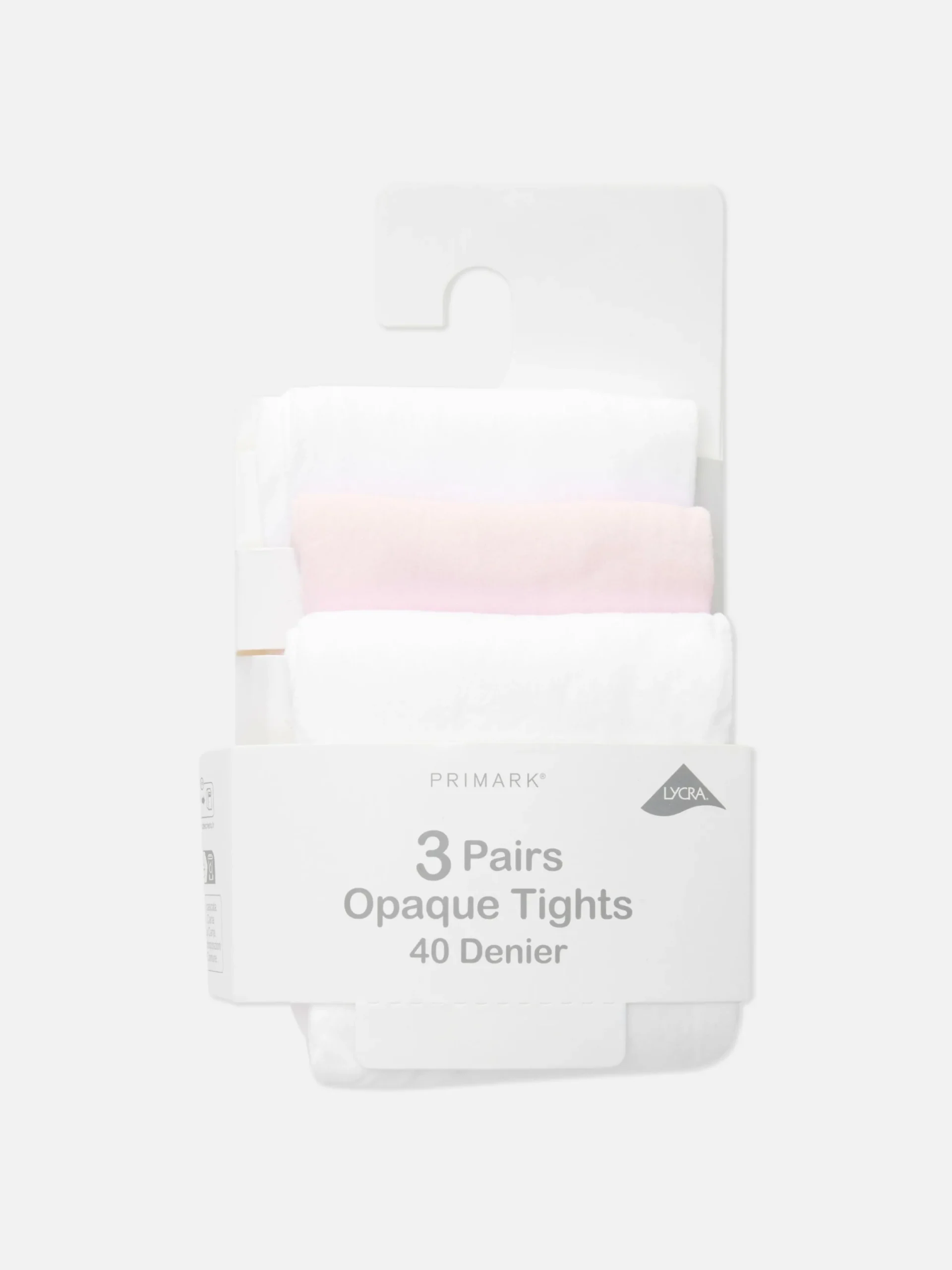 Socken Und Strumpfhosen|Primark Blickdichte Strumpfhosen, 40 Den, 3er-Pack Rosa