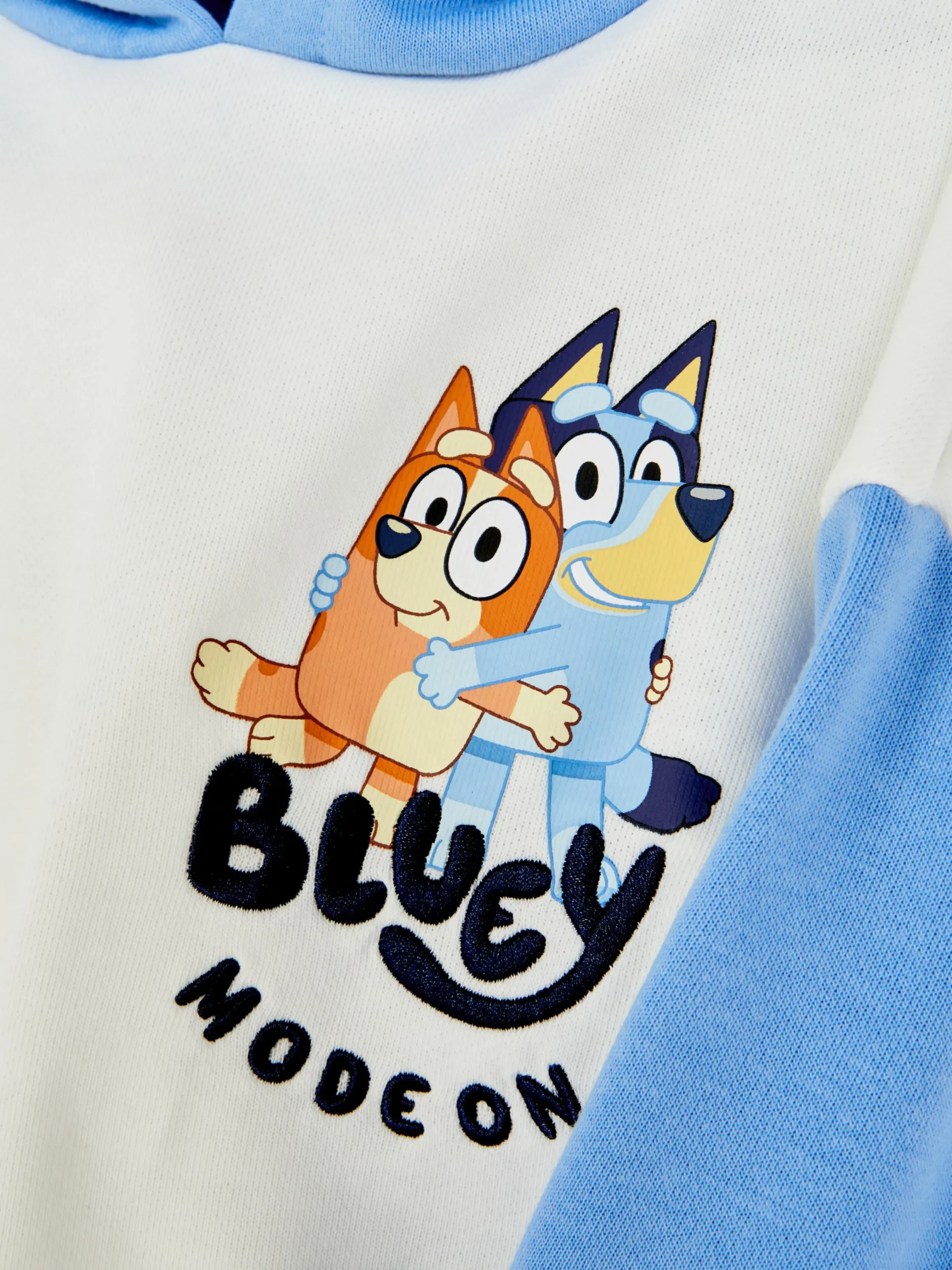 Hoodies Und Sweatshirts|Primark „Bluey“ Hoodie In Blockfarben Ecrufarben
