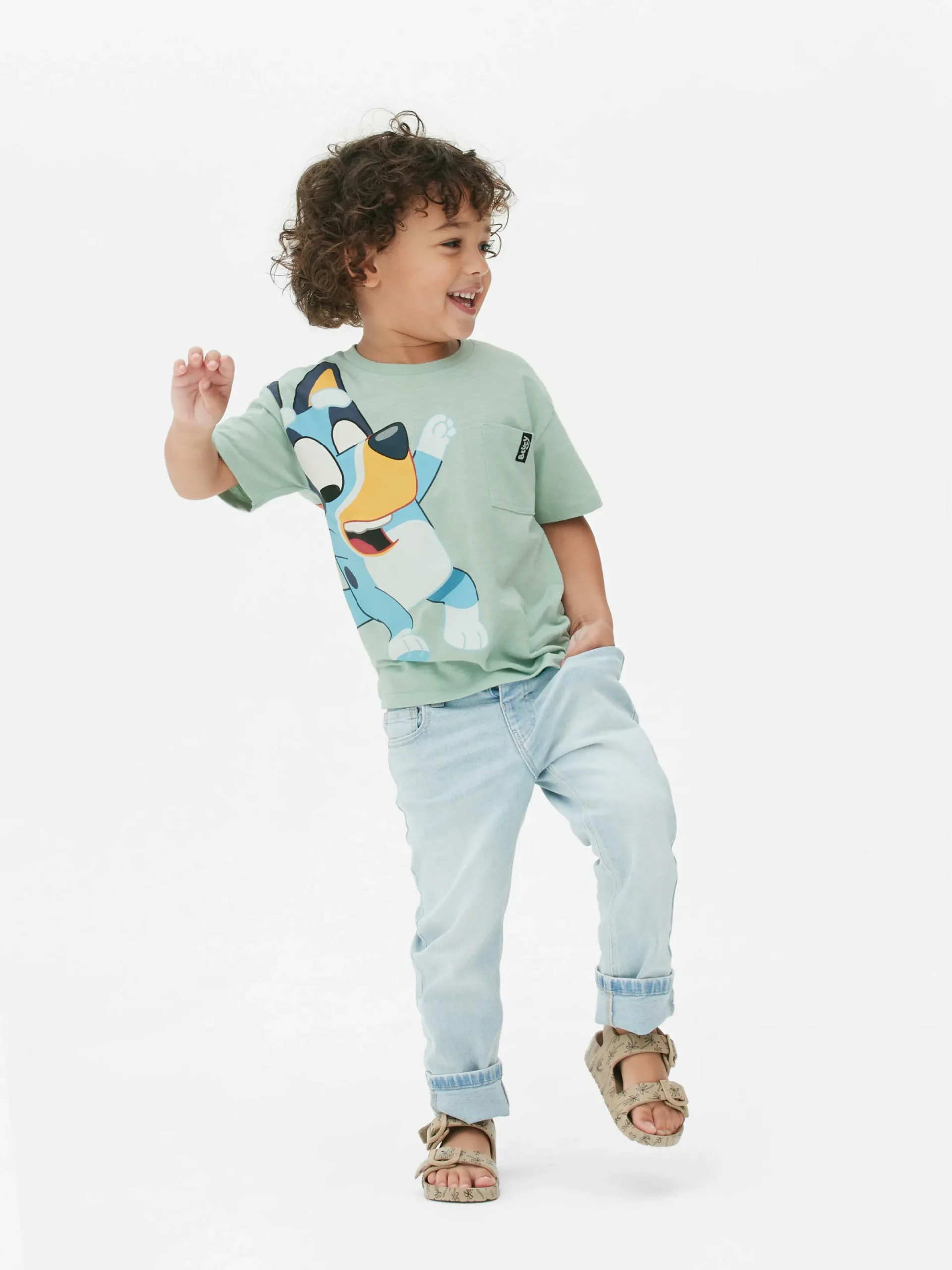 Tops Und T-Shirts|Primark „Bluey“ T-Shirt Grün