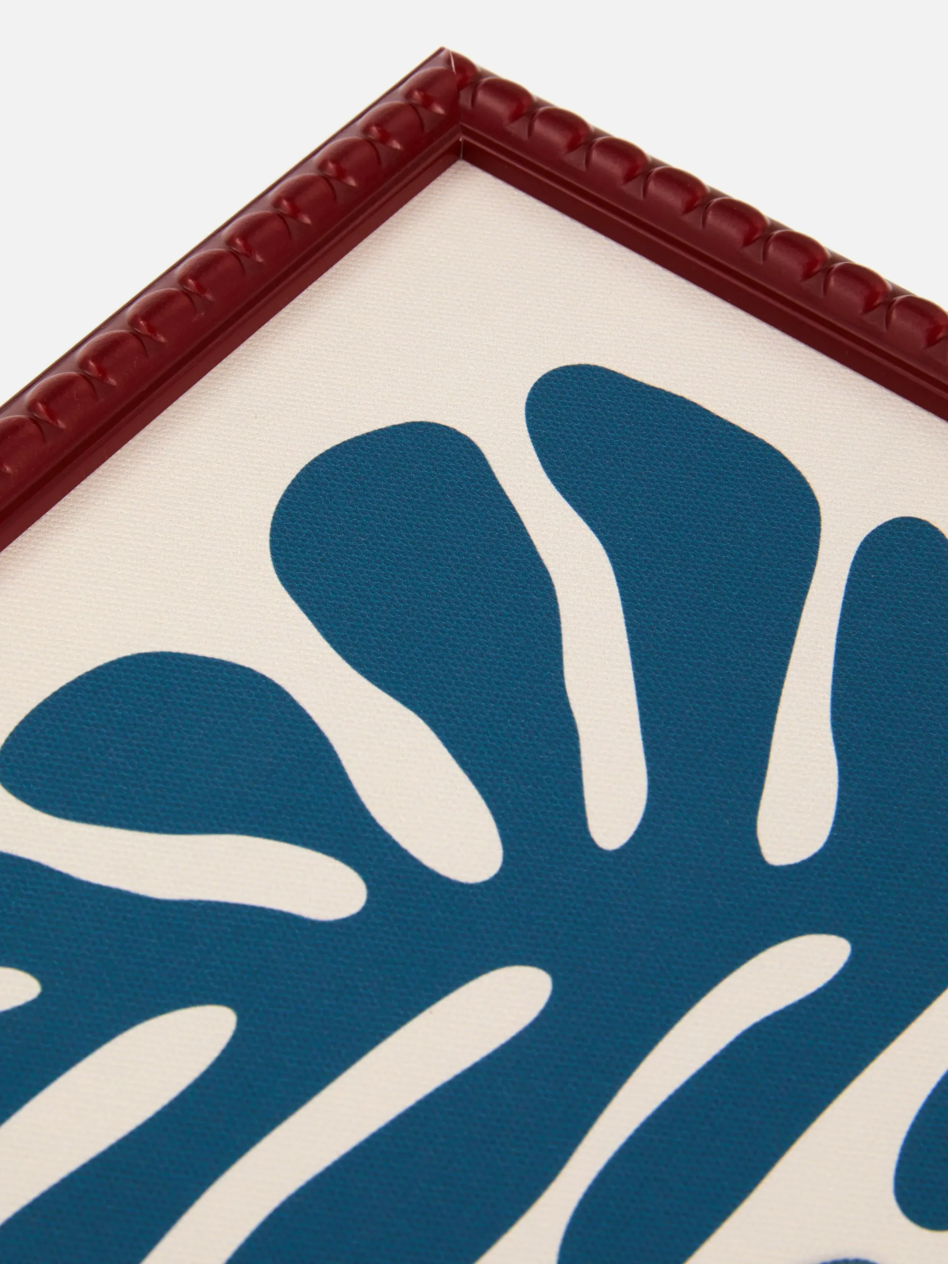 Bilderrahmen Und Wandschmuck|Primark Blumen-Wandbild Im Retro-Stil Blau