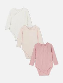 Bodys Und Westen|Primark Bodys In Verschiedenen Designs, 3er-Pack Rosa