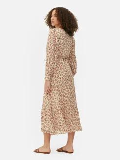 Kleider|Primark Boho-Midaxikleid Mit V-Ausschnitt Cremefarben