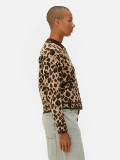 Pullover Und Cardigans|Primark Bomber-Cardigan Mit Leopardenmuster Multi