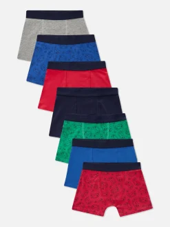 Unterwäsche|Primark Boxershorts Mit Gaming-Controller-Design, 7er-Pack Multi